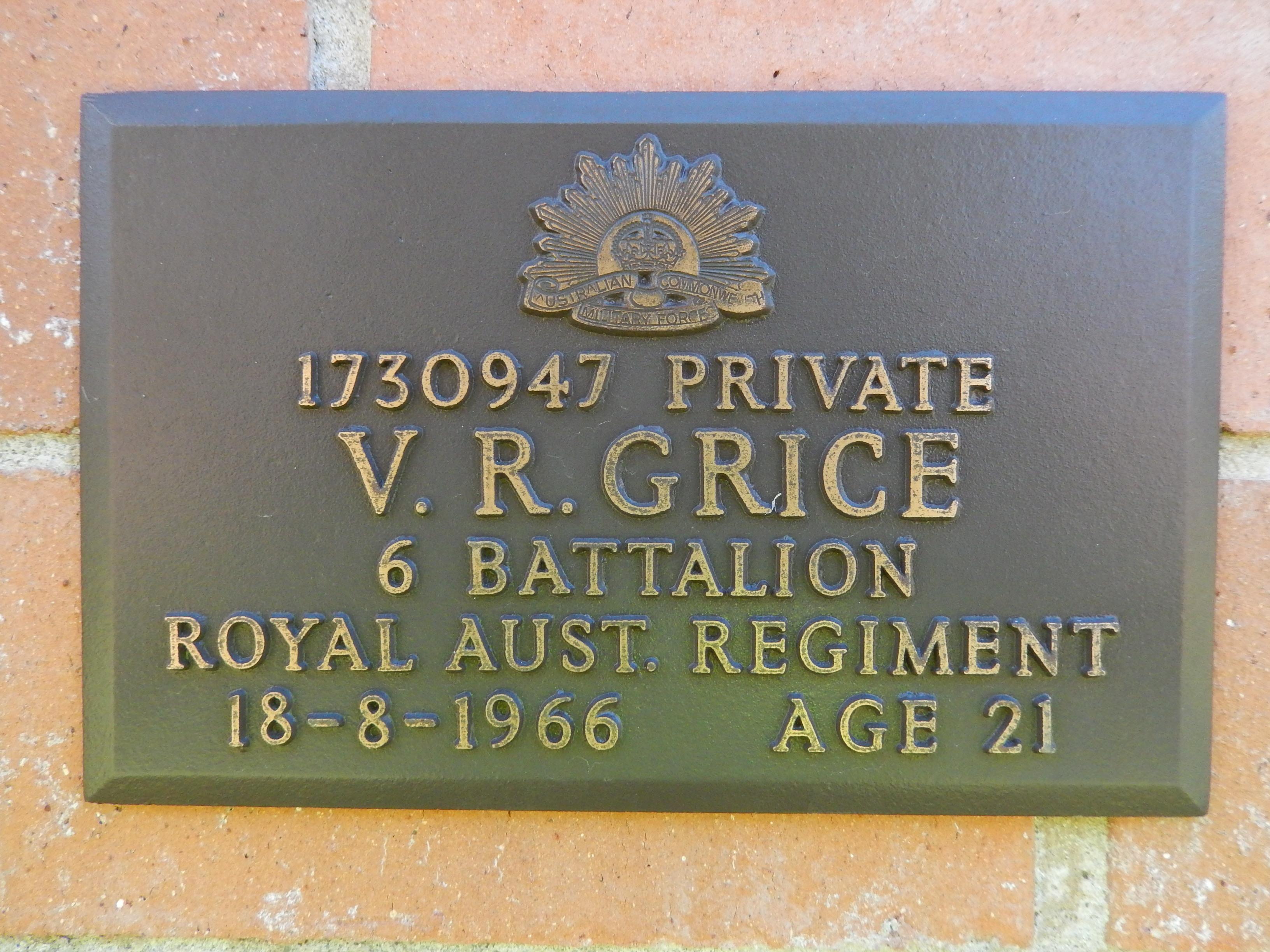 GRICE, Victor T